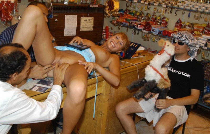 Wife undressed in Egypt