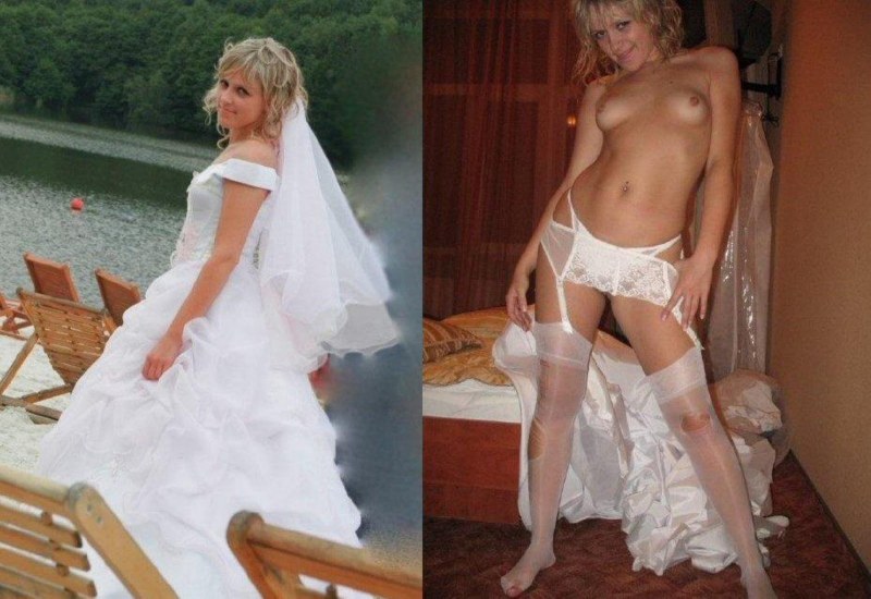 Naked brides in stockings homemade