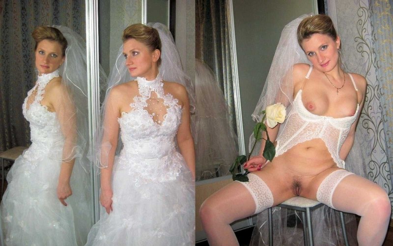 Bride on her husband Naked homemade