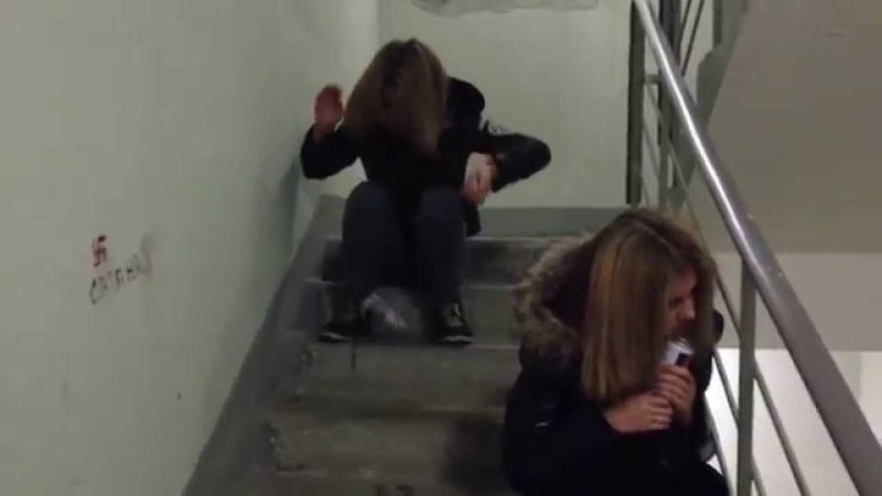 Girl from the entrance