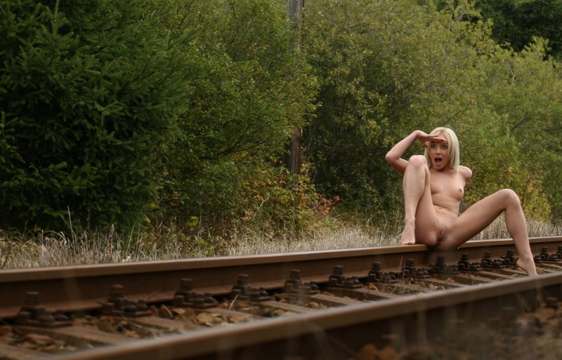 Erotic photo shoot on rails
