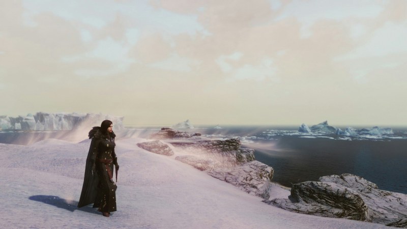 Skyrim the Sea of ​​Ghosts Beautiful Wallpaper