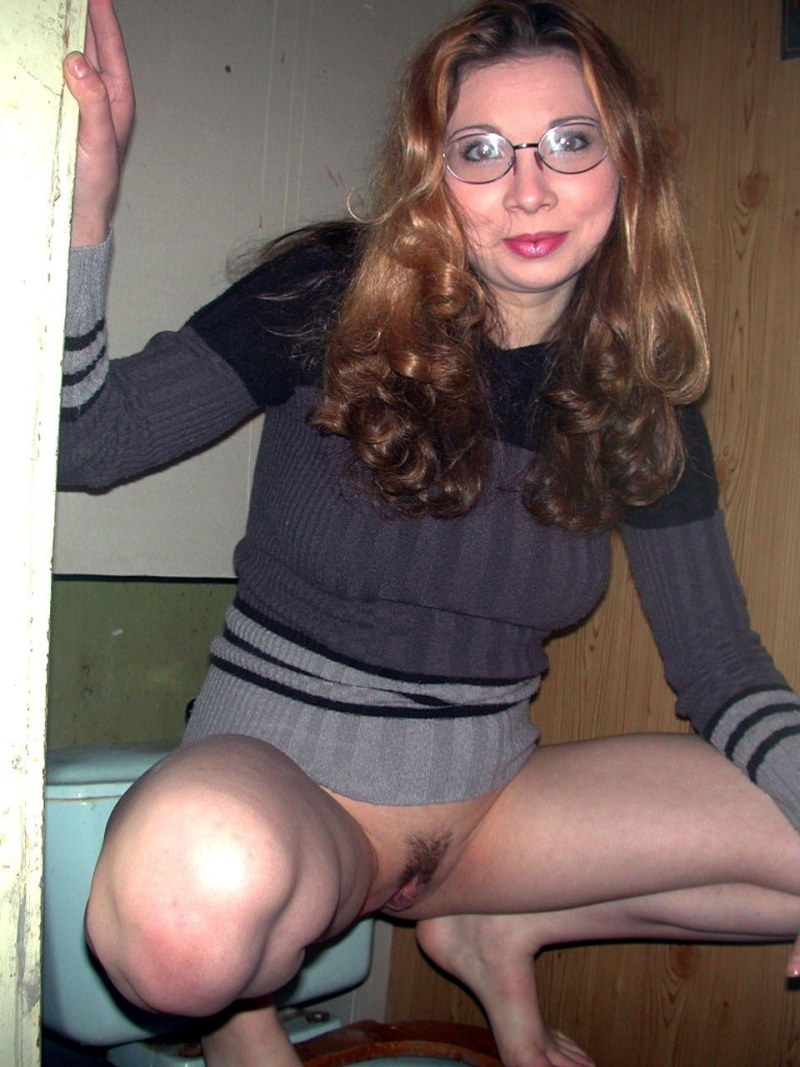 Naked adult women with glasses