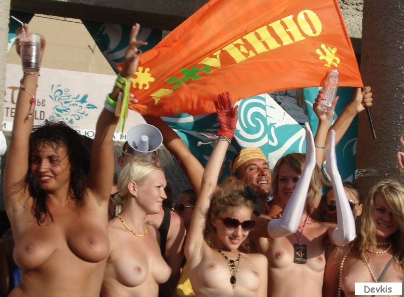 Naked vaginas at the festival