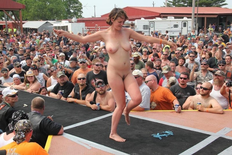 Parade of naked beautiful women