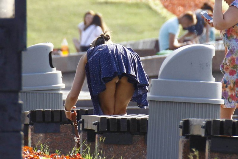 Look for girls under skirts