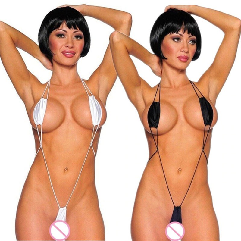 Erotic transparent swimwear