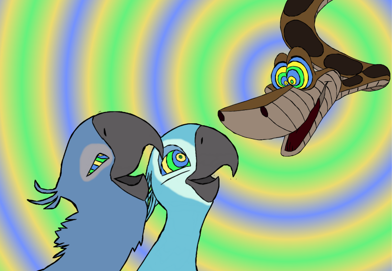 Anime comics under hypnosis