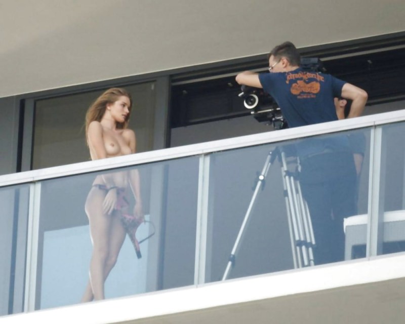 Beach cabins with a hidden camera