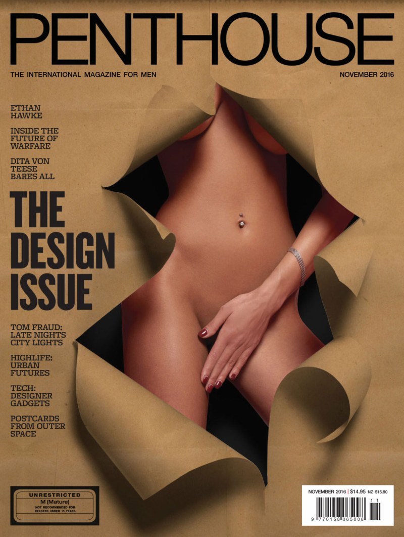 Naked models of Penthouse magazine