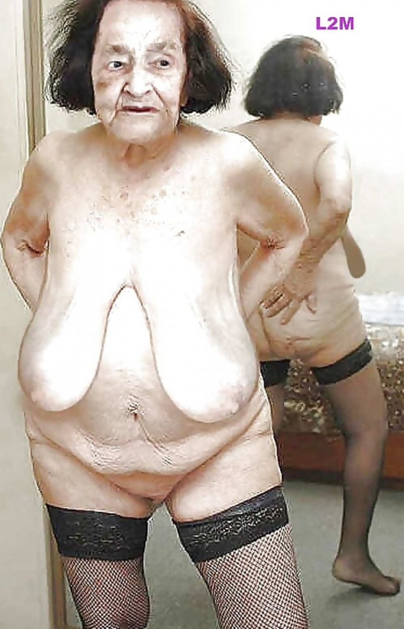 Naked very fat old women
