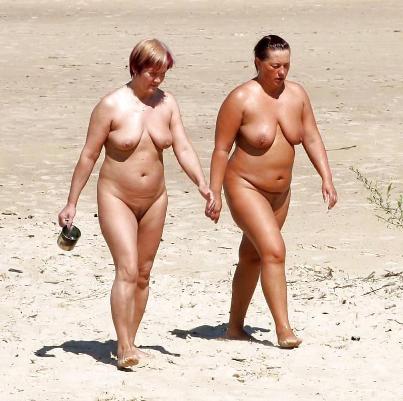 Naked thick women on the beach