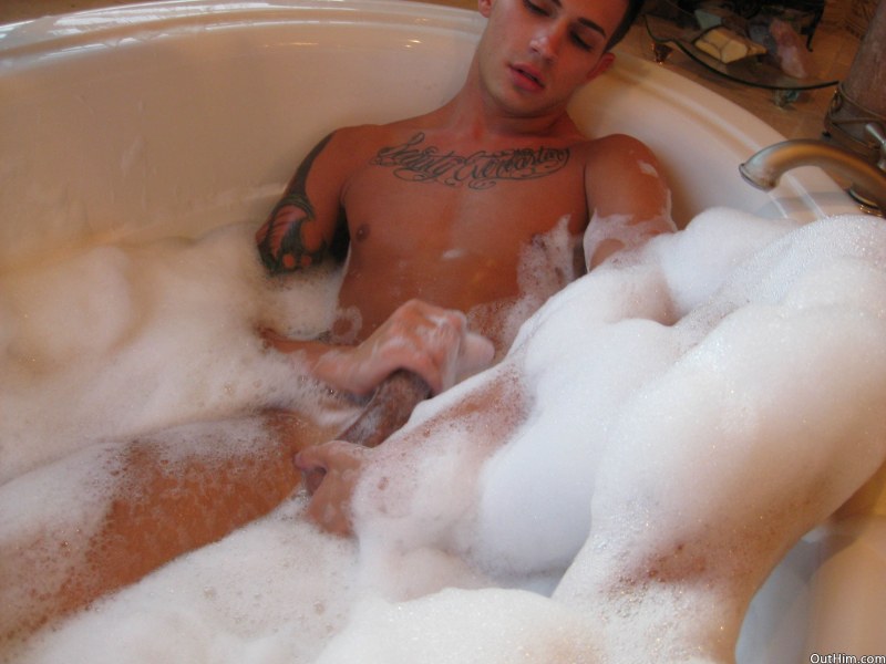 Naked young couples in the shower