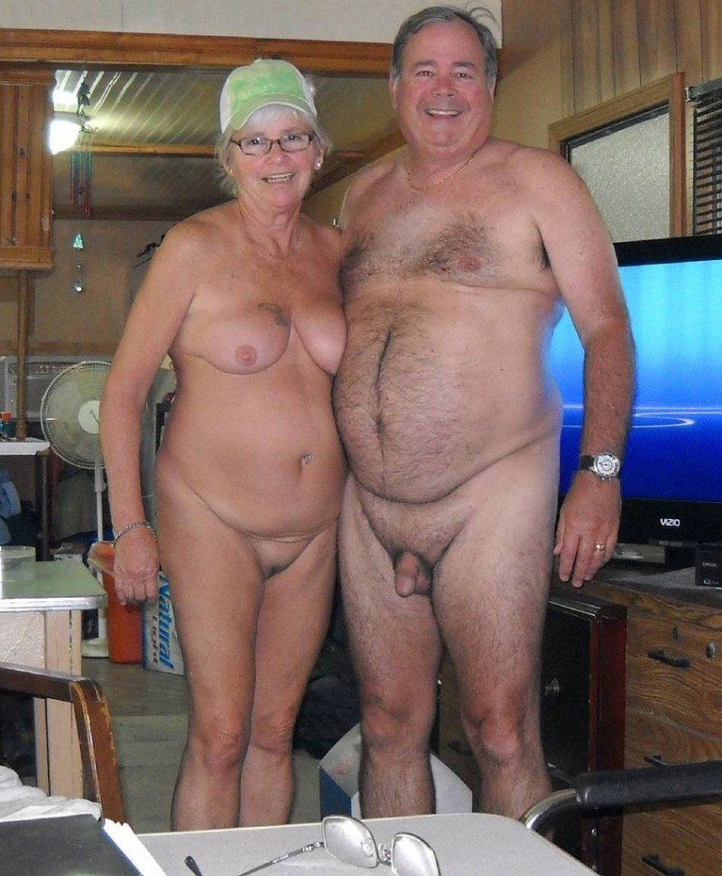 Naked old women and old men