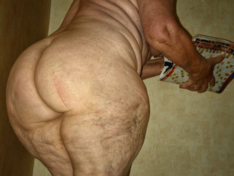 Big cellulite asses