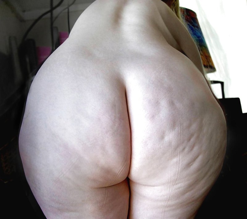 Big cellulite asses