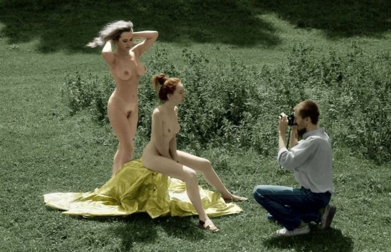 Exposure in front of the photographer