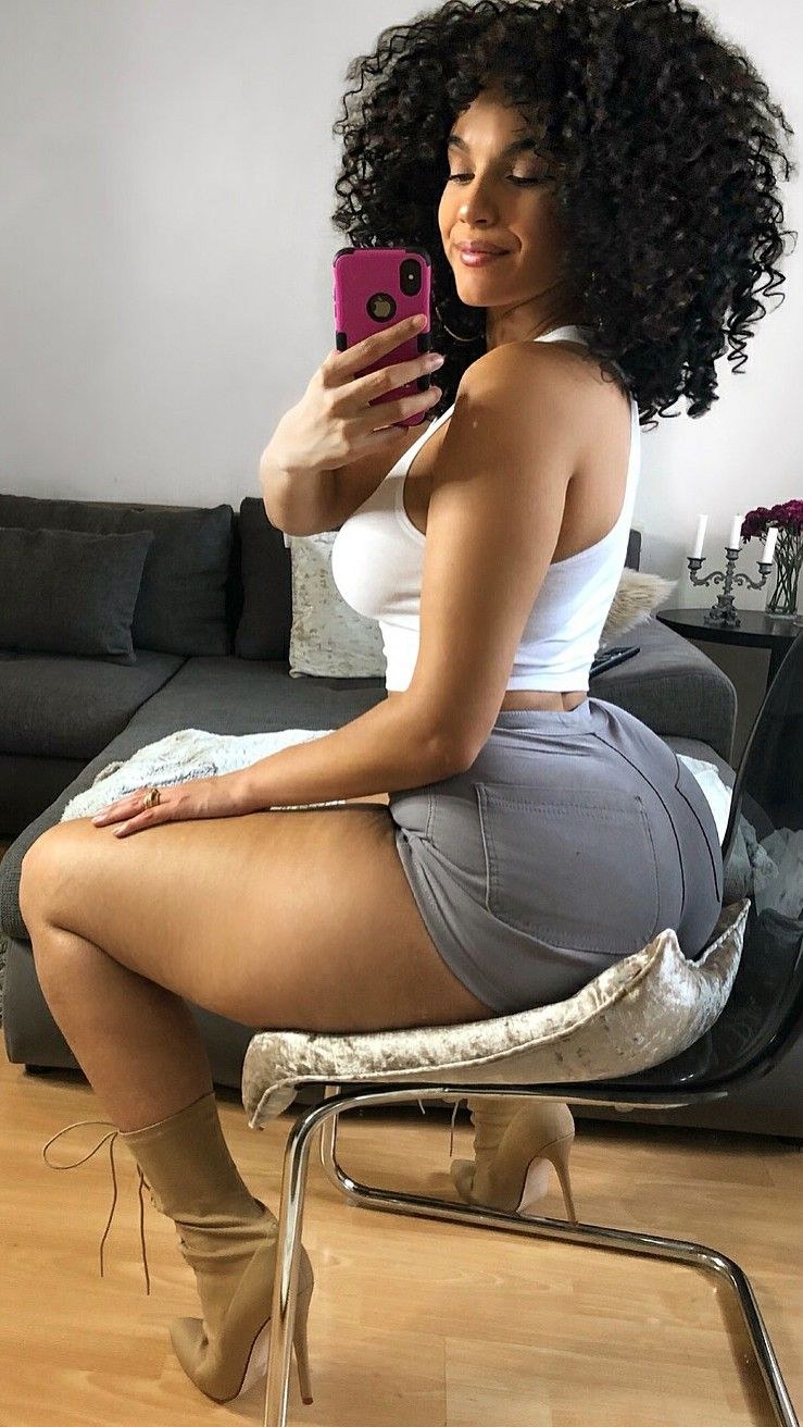 Black girl in shorts