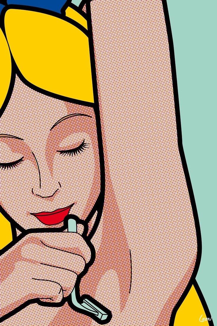 Girl with cigarette art