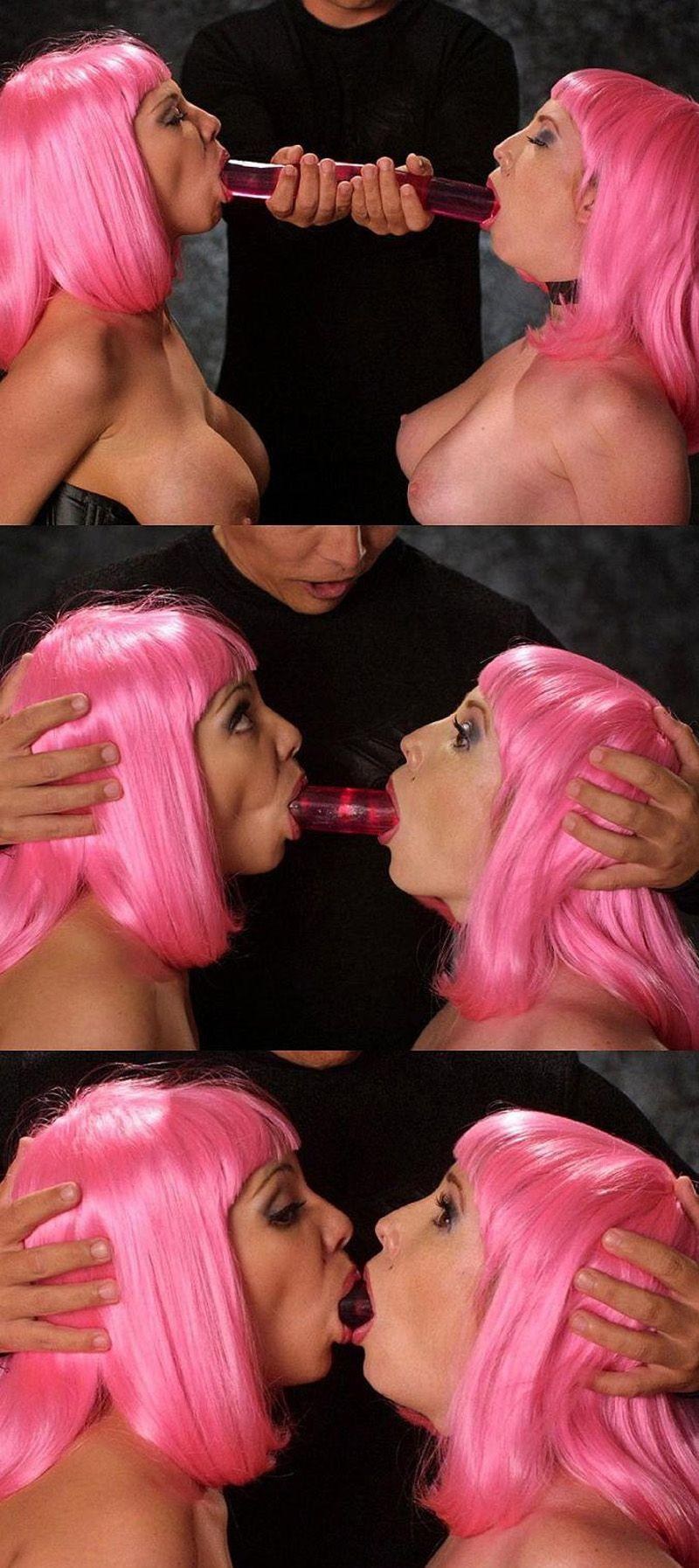 Pink Short Hair Dildo Masturbation Atk Gallery