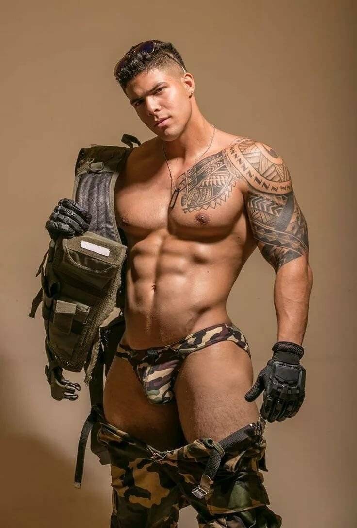 Muscular man in shape