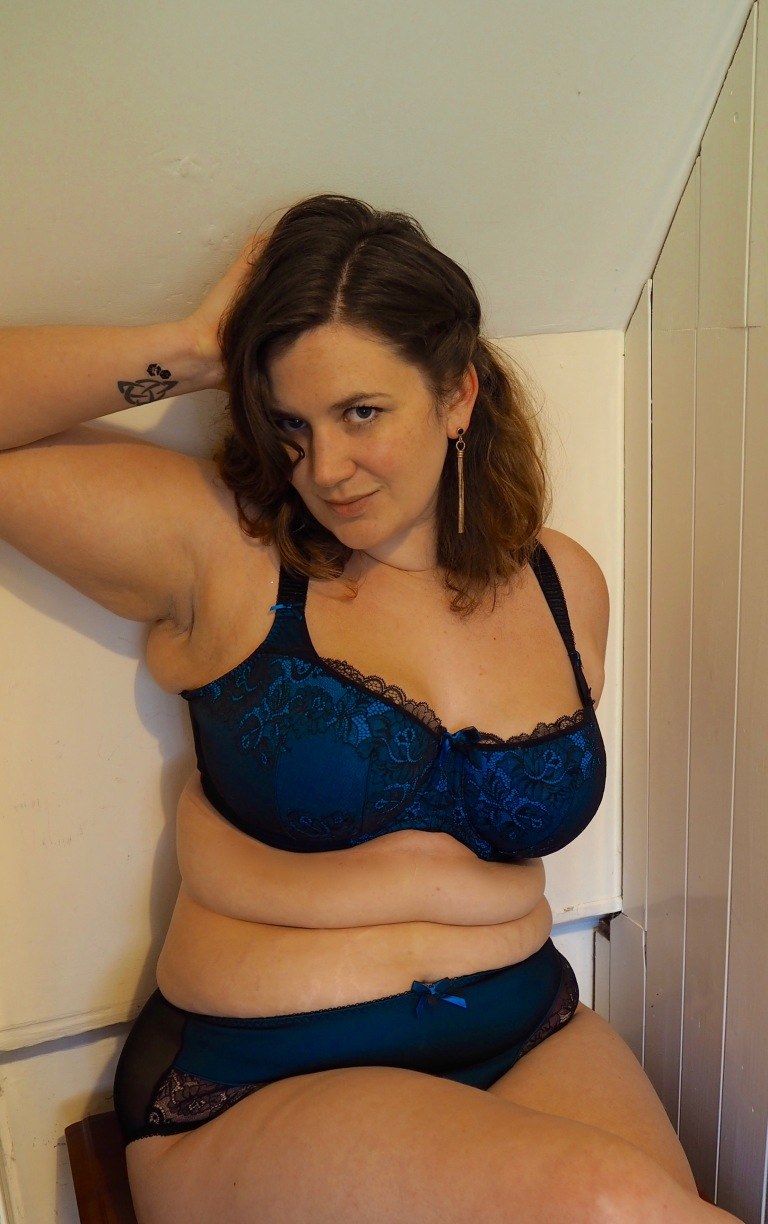 Older women in transparent underpants