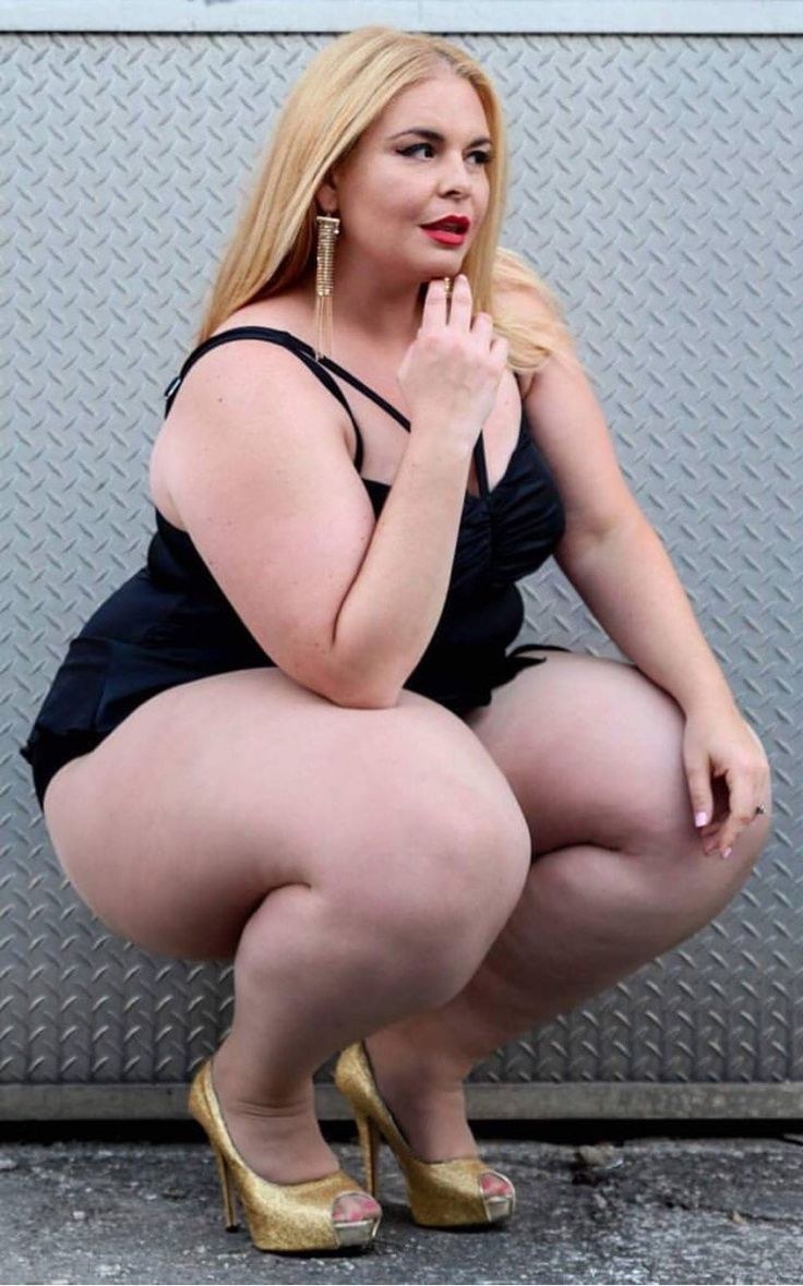 Naked lush female thighs