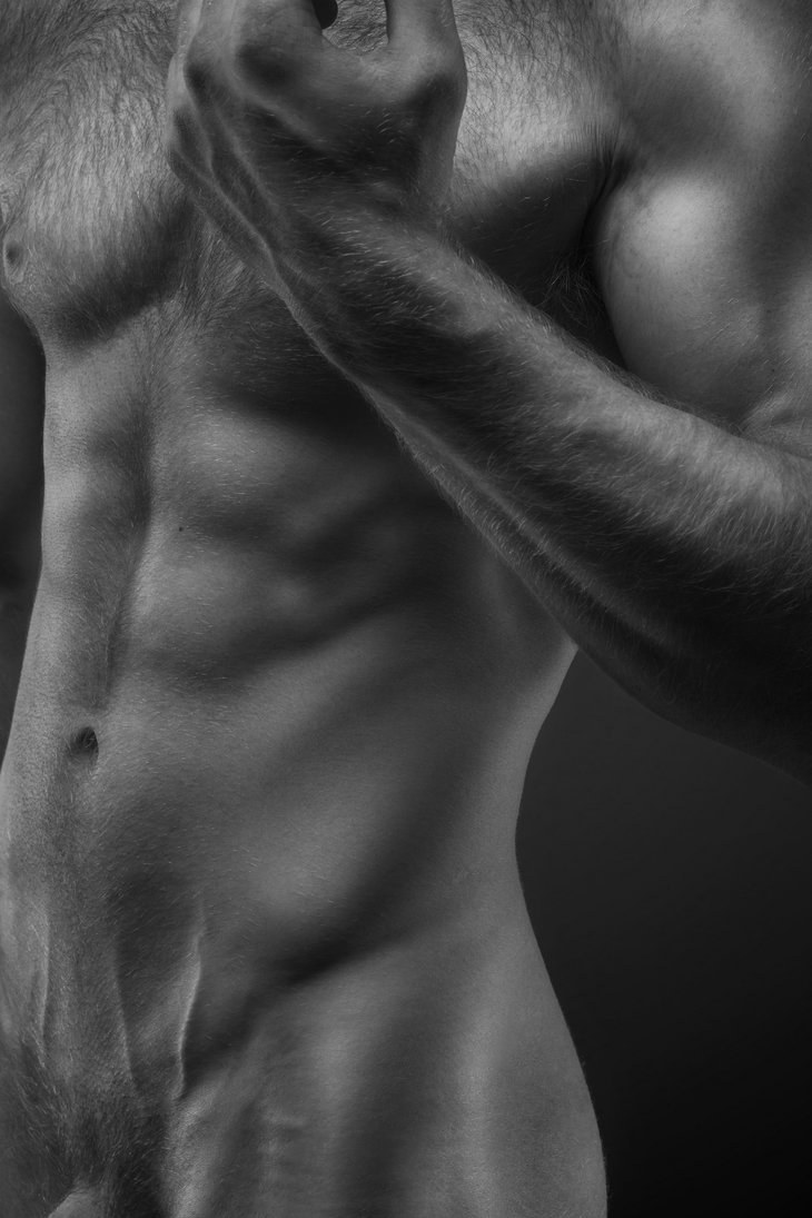 Naked athletes of men