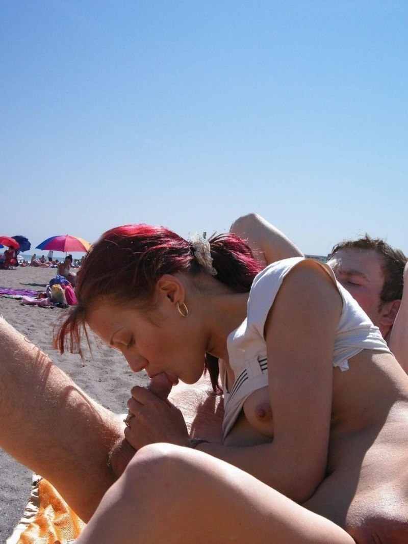 Debauchery on the beach amateur