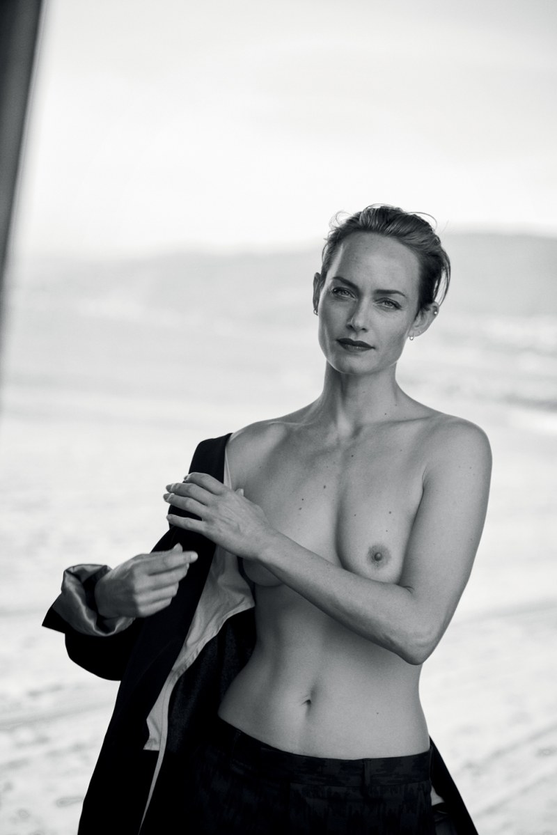 Amber Valletta in his youth naked