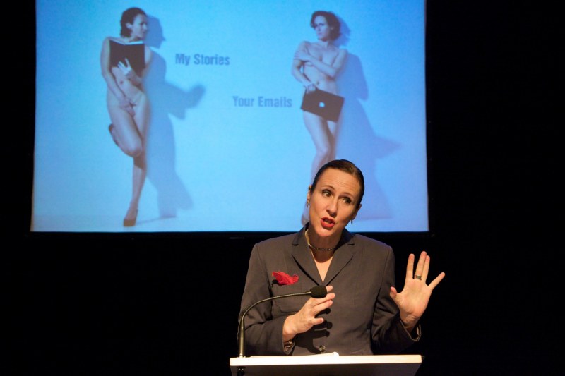 Ursula Martinez Focus with a scarf