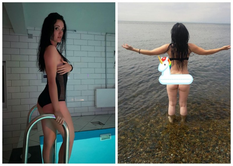 Fully naked autobloger Nastya fog naked