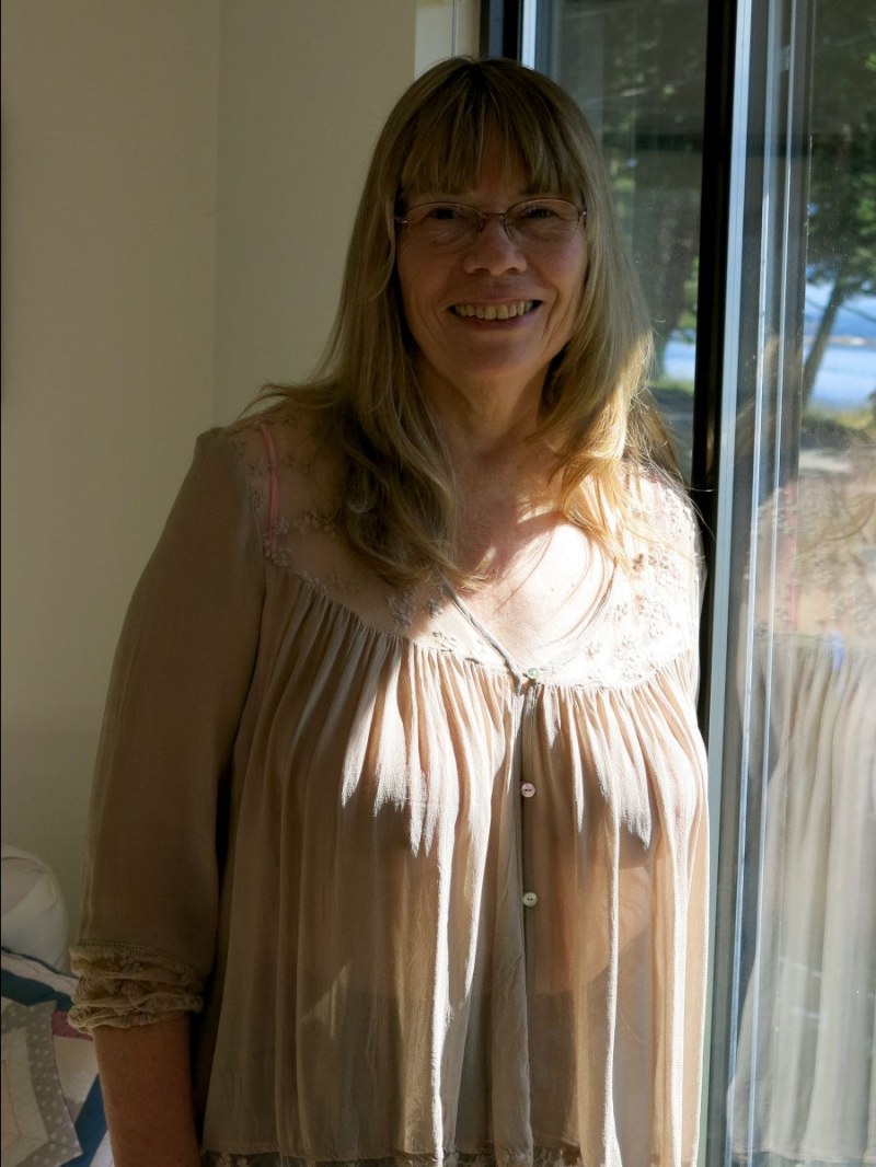 Fat women in white underpants