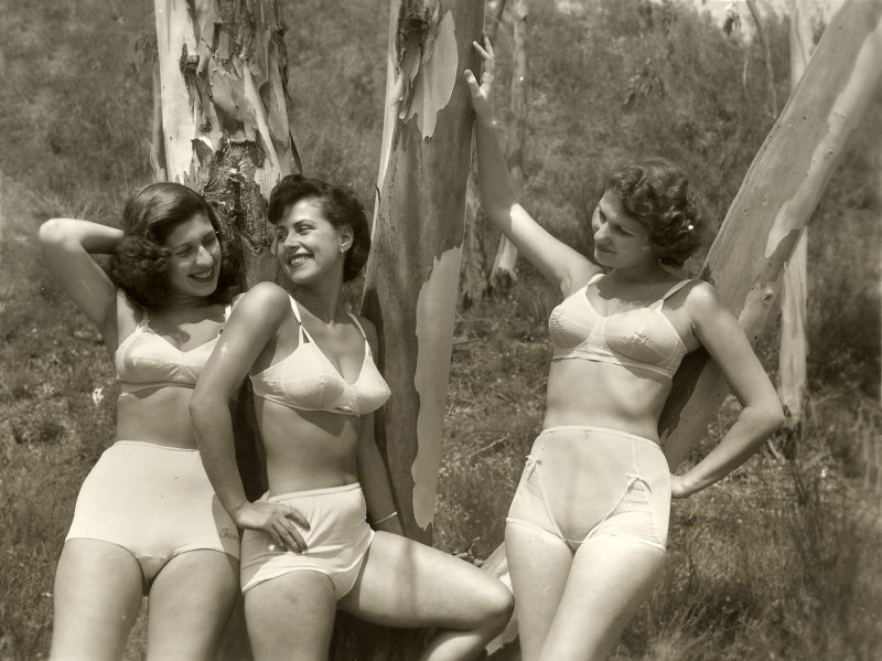 Girls in Soviet underpants