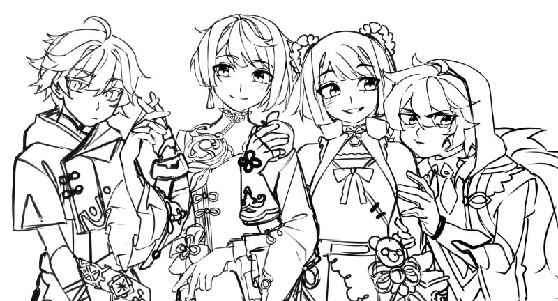 Coloring Genshin Impact