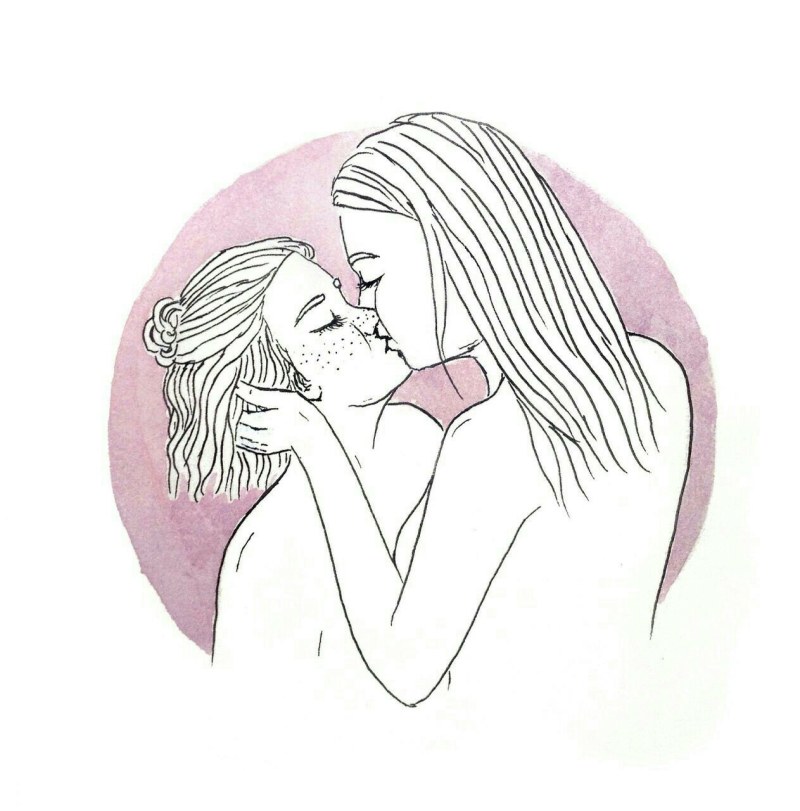 Drawings with a pencil LGBT Girls