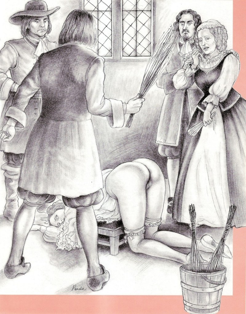 Proceeding girls with a belt on the pope