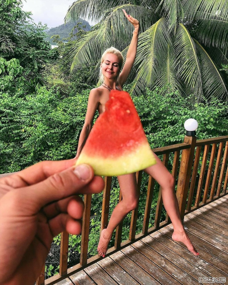 Marina Afrikantova in a swimsuit