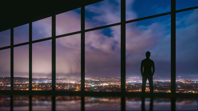 Panoramic windows photo shoot