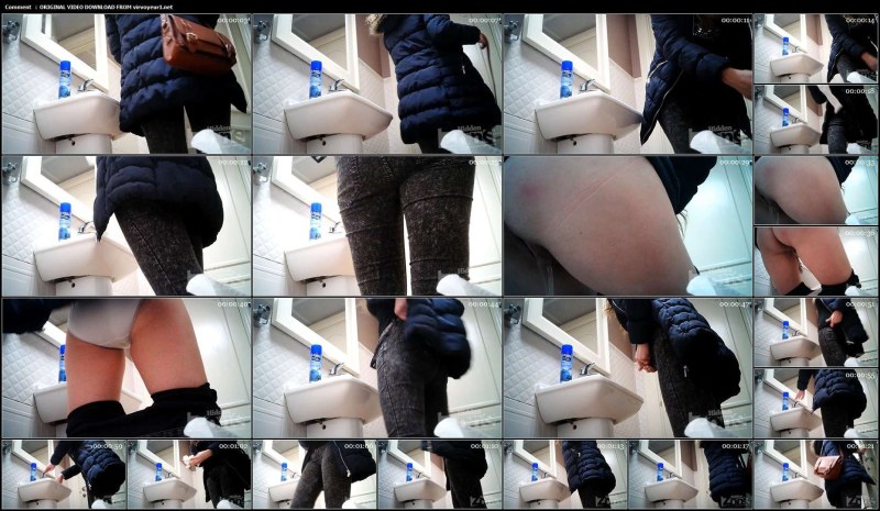 Hidden camera in a beach toilet