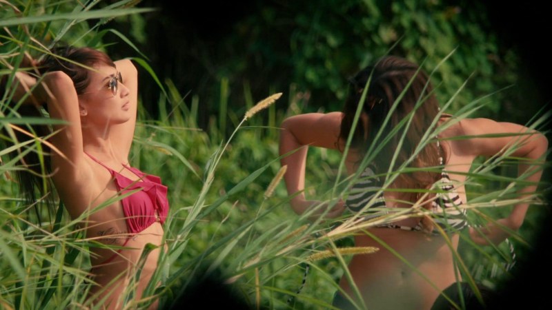 Megan Fox at the mirror