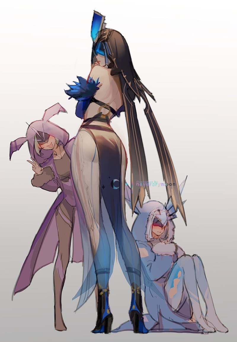 Genshin Impact Mirror Virgin Fatui Art