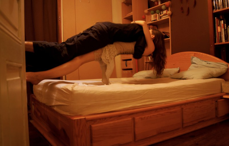 Fixed girl on the bed