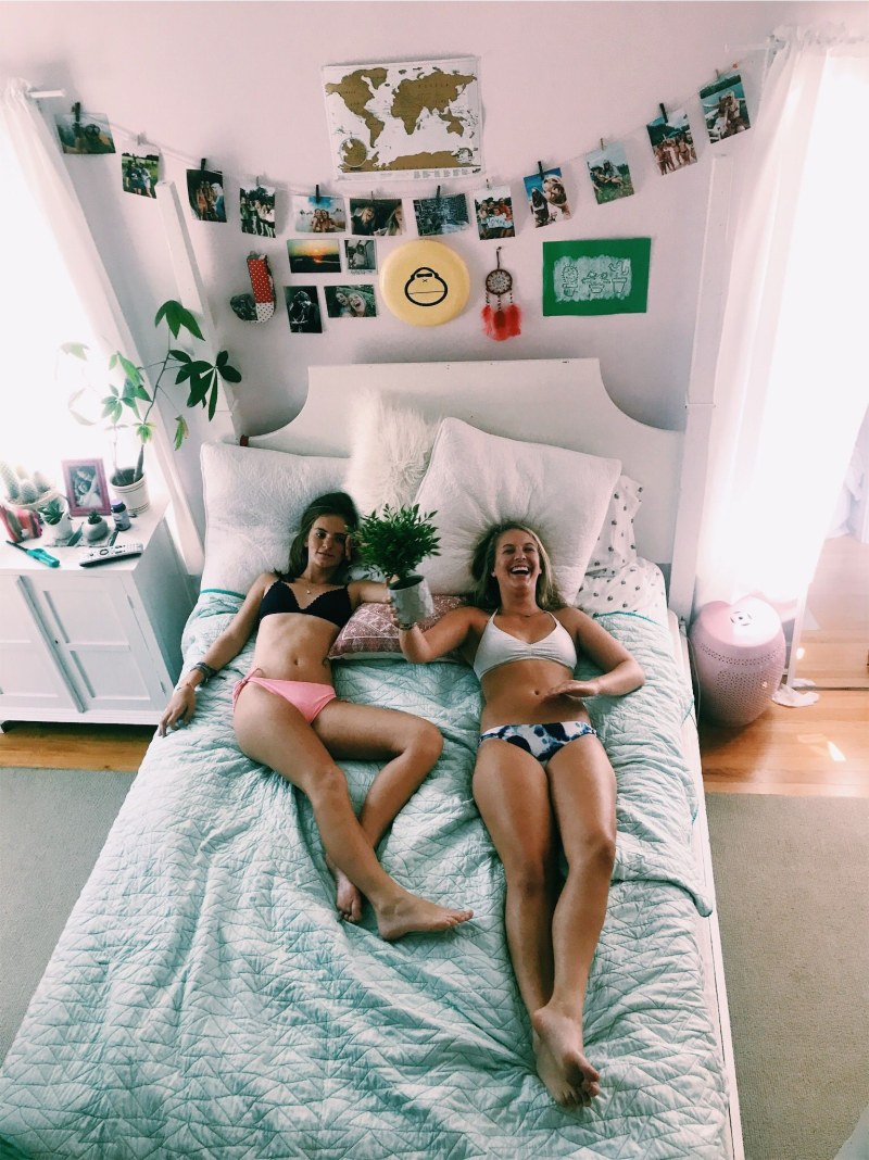 Beautiful girl on the couch