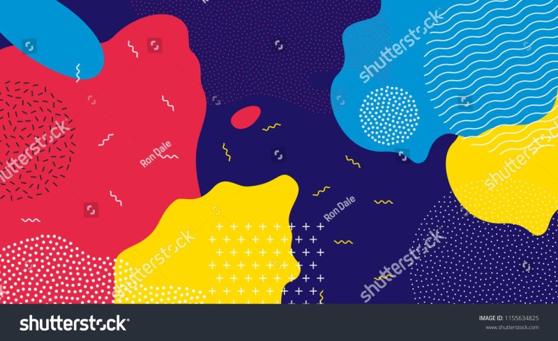 Geometric lines on a transparent background