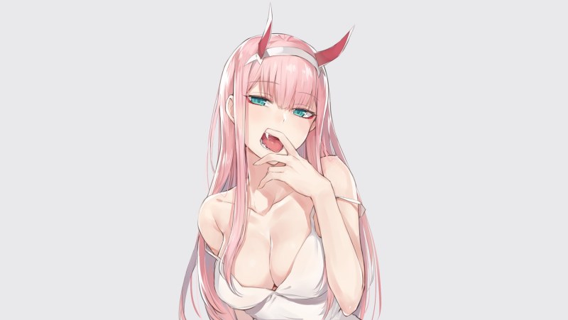 Zero Two anime ahegao