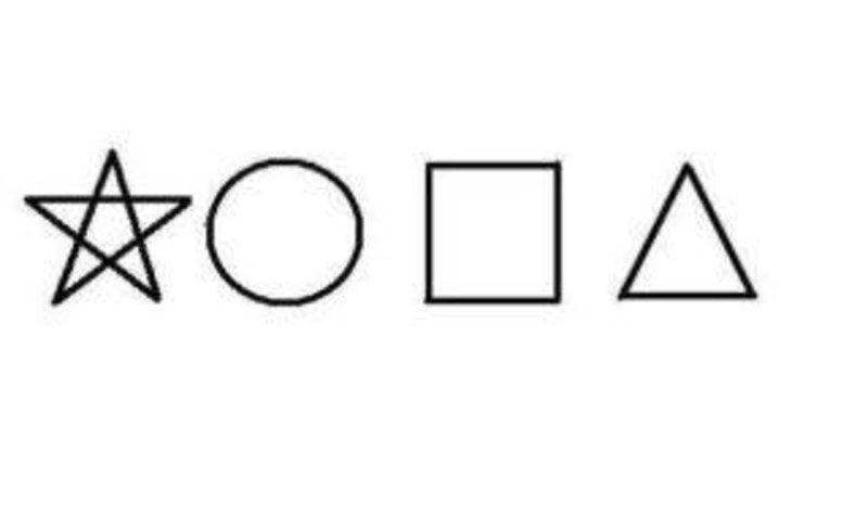 Star Circle square triangle