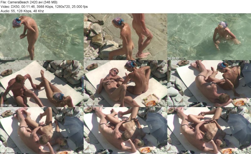 Naked on the beach hidden camera