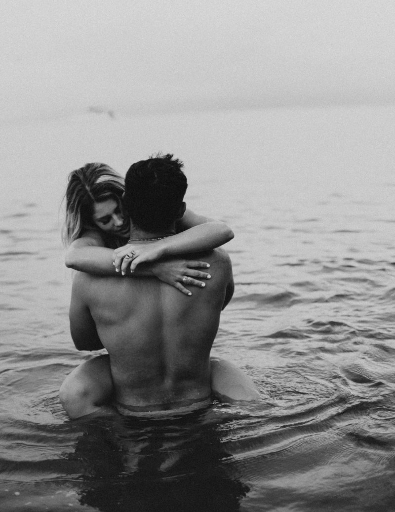 Lovers on the seashore