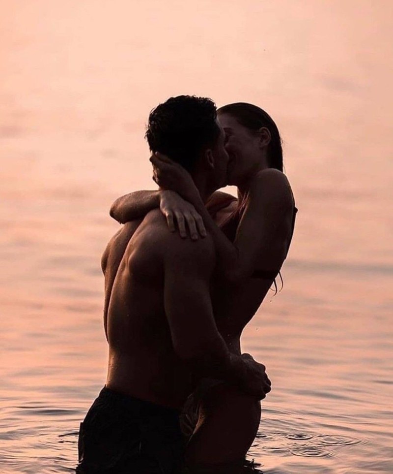 A couple on the beach